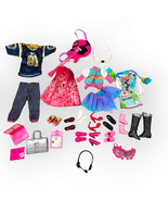 Barbie Accessories 24 Piece Mixed Lot Clothes Shoes Laptop Guitar Headph... - £33.31 GBP