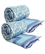 India Jaipuri Print Cotton Single Bed Razai Quilts Blankets for Home com... - $2,015.10 MXN