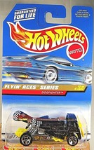 1998 Hot Wheels #738 Flyin Aces Series 2/4 DOGFIGHTER Black w/Chrome 5 Spokes - £5.50 GBP