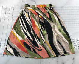 Melissa Paige Skirt Womens Large Multicolor Pattern Decorative Tie Elast... - $19.79