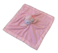 Child Of Mine By Carters Pink Owl Baby Security Blanket Lovey Rattle Lovie - $14.01