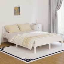 Day Bed Solid Wood Pine 140x200 cm Double White - £55.74 GBP