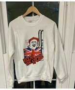 Eddie The Eagle Rare Vintage Sweatshirt 1988 Calgary Olympics Sz Large G... - $513.11 MXN