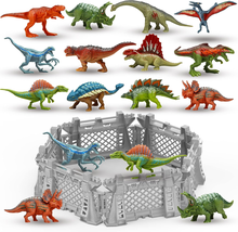 12PCS Mini Dinosaurs Figurines for ages 3-7, - £12.52 GBP
