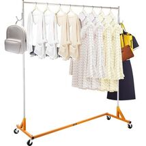 Z Rack, Industrial Grade Z Base Garment Rack, Rolling Z Garment Rack, St... - $76.30