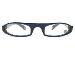 Bugatti Eyeglasses Frames ODOTYPE 329-28 Shiny Night Blue Wrap Oval 47-2... - £131.49 GBP