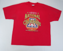 Vintage Arizona Wildcats Shirt Mens Large Red National Champions 1997 Pr... - £11.10 GBP