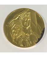 24k Gold On Sterling Silver Water Nymph 100 Greatest Masterpieces Medal ... - $219.55 CAD