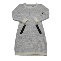 Made For Me To Look Amazing Dress Womens L Ivory Sweater Dress Long slee... - £22.54 GBP