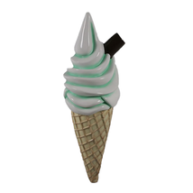 Hanging Soft Serve Mint Green Ice Cream Over Sized Statue - £296.99 GBP