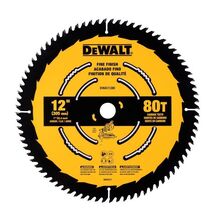 DeWalt 12 in. D X 1 in. Fine Finish Carbide Tipped Circular Saw Blade 80... - $66.95