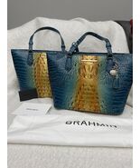exotic Brahmin Medium Asher Bag Bermuda Ombre, Turquoise Orange - $216.78