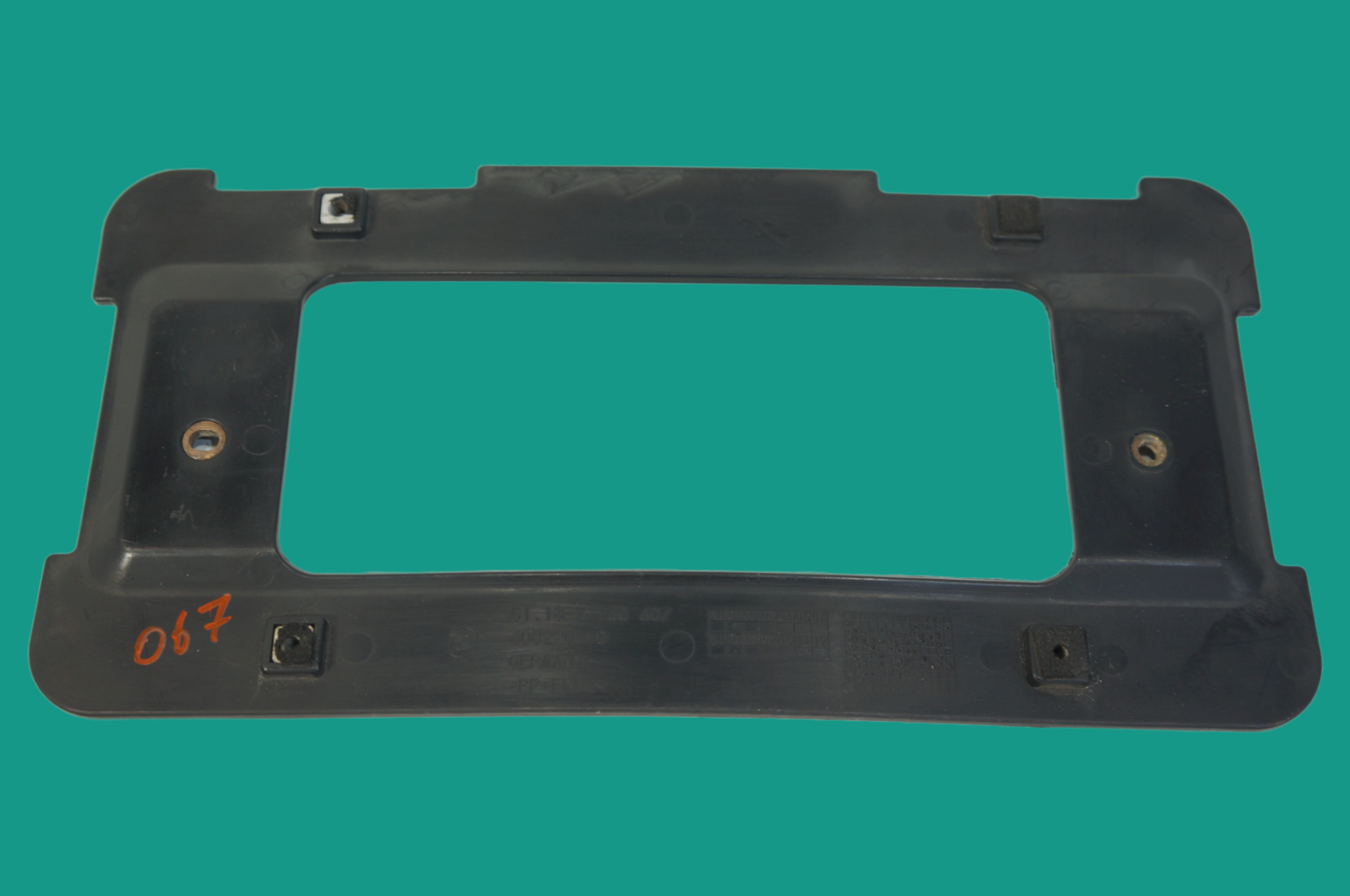 bmw 535i 528i 550i f10 2011-2016 rear bumper license plate mount holder ... - $24.87