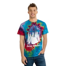 Groovy tie dye spiral tee retro vibes in soft cotton thumb200
