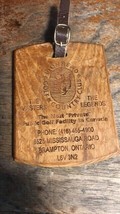 vintage wooden golf plaque tag lionhead golf &amp; country club canada - $7.28