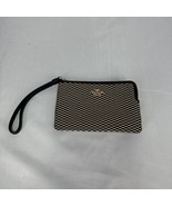 Coach Legacy Lexi Wristlet Beige Black Pouch Jacquard Wallet Case Zip Top - $30.93