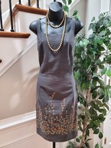Lauren Taylors Women Gray Polyester Single Breasted Blazer &amp; Dress 2 Pcs... - $55.00