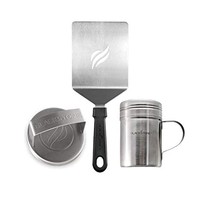 Professional Hamburger Tool Kit With Stainless Steel Metal Burger Patty ... - $74.09