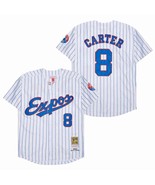 Expos #8 Gary Carter Jersey Old Style Uniform White Stripe - $45.00