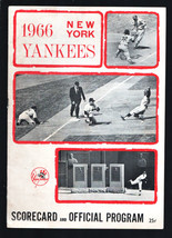 NY Yankees vs Detroit Tigers MLB Baseball team program 6/1966-Yankee Stadium-... - £54.10 GBP
