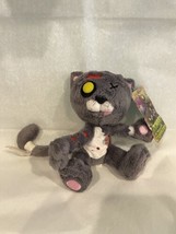RARE Mezco Toyz Mega Death Mittens Creepy Cuddlers Zombie Undead Cat Plush Toy - £138.48 GBP