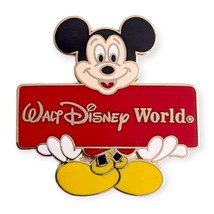 Walt Disney World Disney Pin: Mickey with Red Sign - £15.72 GBP