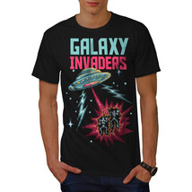 Wellcoda Galaxy Invaders Mens T-shirt, Space Star Graphic Design Printed Tee - £14.87 GBP+
