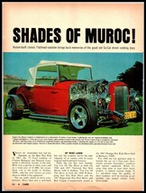 1968 &quot;CARS&quot; Magazine Color Print - Australian Built &#39;32 Ford Deuce Roads... - $7.59