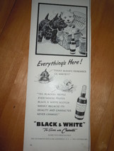 Black &amp; White The Scotch with Character Scotty Dogs Print Magazine Ad 1952 - £7.98 GBP