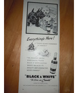 Black &amp; White The Scotch with Character Scotty Dogs Print Magazine Ad 1952 - $9.99
