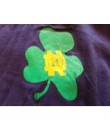 University of Notre Dame "GO IRISH" Blue Long Sleeve T-Shirt NWT Size (X... - $18.08