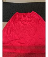Vtg Vanity Fair Women&#39;s Slip Skirt Long Length Lightweight Size Small Red - $54.58 CAD