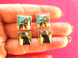 Vintage Star wars darth vader R2 D2 stud earring set - $163.30 MXN