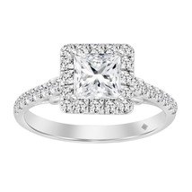 1.5 cttw Lab Grown Princess Diamond IGI Certified Engagement Ring 14k White Gold - $2,037.42