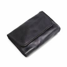2021 Genuine Leather Wallet For Men Male Vintage Cowhide Short Small Men&#39;s Purse - £60.42 GBP