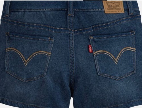 Girl Size 4 Levi's Shorty Shorts Stretchy Denim New With Tags Item image 3
