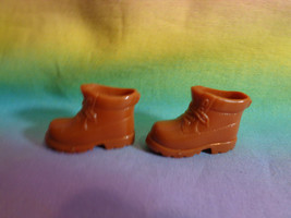 Mattel Barbie Doll Brown Hiking Camping Boots - $3.94