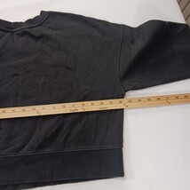 District Arizona Dynamics Women's Black Cotton Blend Cropped Sweatshirt Size L image 4