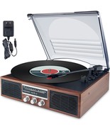 Luxsway Bluetooth Record Player Turntable,3-Speed Vinyl Record, Dust Cover. - $1,585.98 MXN