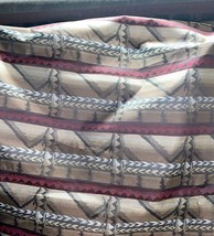 Upholstery Fabric Geometric Striped Designed Mix Of Earth Colors By The Yard - £2.83 GBP