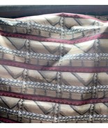 UPHOLSTERY FABRIC GEOMETRIC STRIPED DESIGNED MIX OF EARTH COLORS BY THE ... - $4.86 CAD