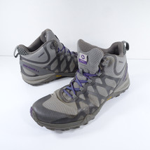 Merrell Women Siren 3 Mid Waterproof Hiking Boots J52896 Gray Purple Sz 9.5 - £24.88 GBP