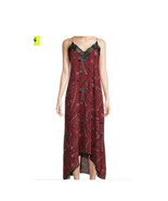 ZADIG &amp; VOLTAIRE Ristyl Psychedelic Wine Lace-Trim Maxi Slip Dress Sz L,... - $208.17 CAD