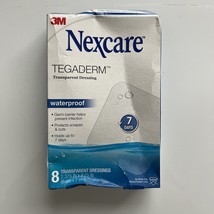 Nexcare Tegaderm Waterproof Transparent Dressing Film 2-3/8&quot;X2-3/4&quot; 8 Co... - £5.52 GBP