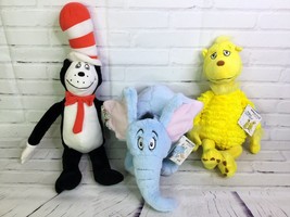 Dr. Seuss Cat Hat Horton Hears A Who Sleep Book Kohls Cares Plush Stuffed Animal - £32.70 GBP