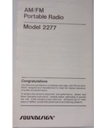 Vintage Soundesign AM/FM Portable Radio Model 2277  - $2.99
