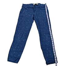 Women&#39;s Hollister Stretch Capri&#39;s Size 5 Waist 27 Blue Speckled Design - $17.95