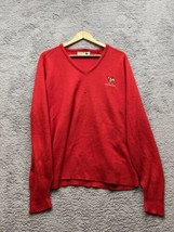 Vintage Made In USA Logo 7 Louisville Cardinals V-neck Sweater Size Large - $29.70