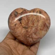 0.78 lbs, 3.1&quot;x3.5&quot;x1.4&quot;, Red Jasper Heart Polished Healing Home Decor, B33923 - £54.90 GBP