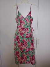 J. Crew Ladies SPAGHETTI-STRAP Floral Wrap SUNDRESS-0-NWT-ORIG. $89.50-ADORABLE - £32.89 GBP